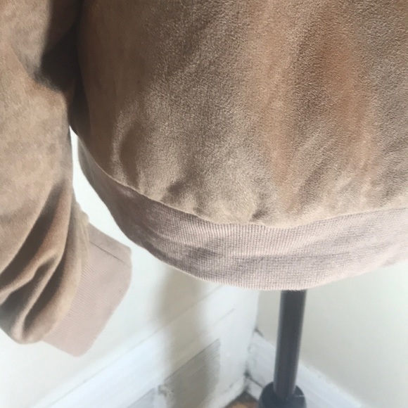 “FOREVER 21 MEN”  Faux Suede Bomber Jacket. - Picture 8 of 10